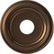 Ekena Millwork PVC Medallion (Canopies up to 7 1/2"), 13"OD x 3 1/2"ID x 1 1/4"P, Metallic Antique Brass CMP13TRCAB - alternate 1